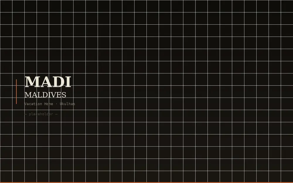 Madi Maldives vacation home website — boutique island stay with personal hosting